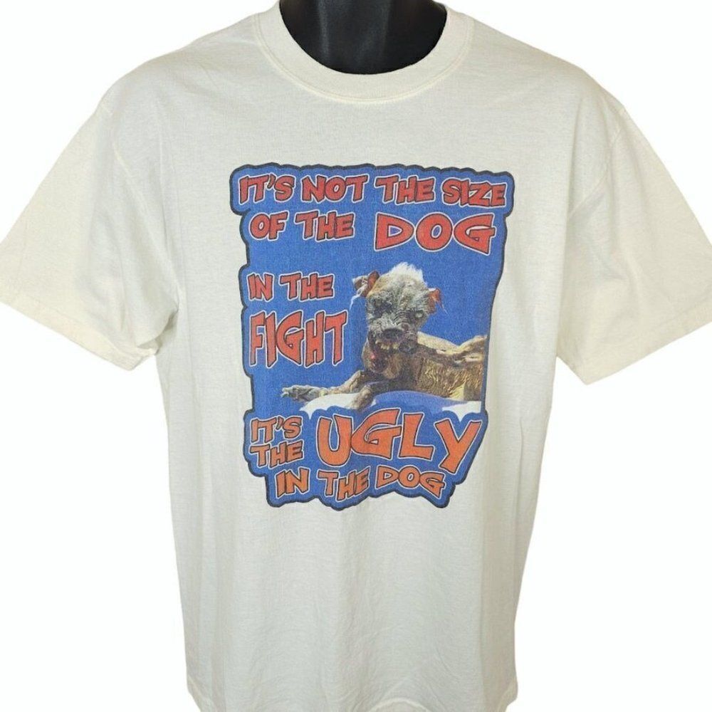 Sam Worlds Ugliest Dog T Shirt Vintage Y2K Ugly Chinese Crested Mens Size Medium